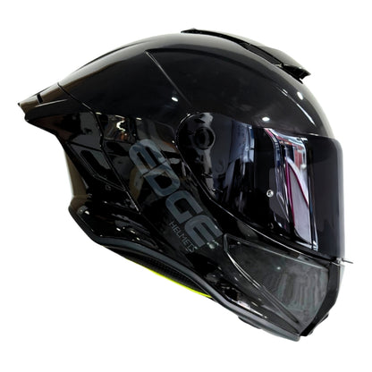 Casco EDGE Integral Shanghai Sólido Negro Certificación DOT I ECE