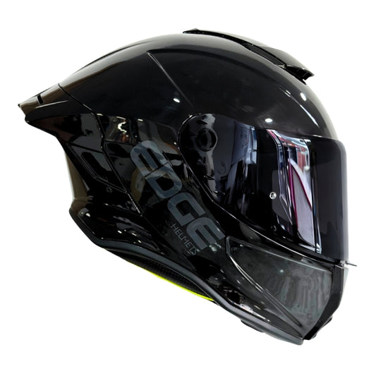 Casco EDGE Integral Shanghai Sólido Negro Certificación DOT I ECE