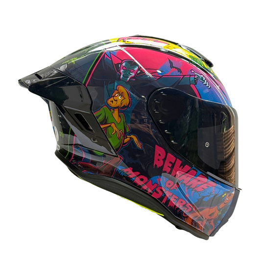 Casco WARNER Integral Shanghai Scooby Doo Certificación DOT I ECE