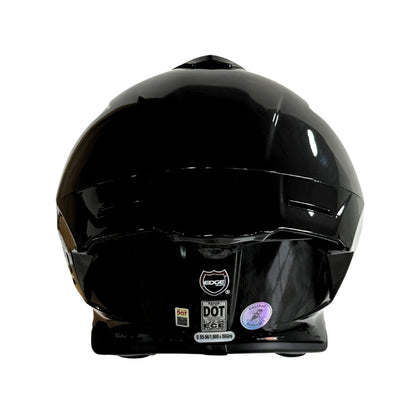 Casco EDGE Integral Shanghai Sólido Negro Certificación DOT I ECE