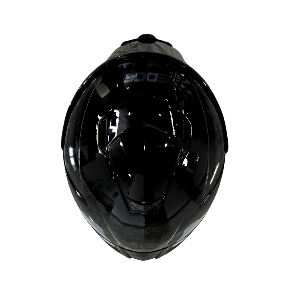 Casco EDGE Integral Shanghai Sólido Negro Certificación DOT I ECE