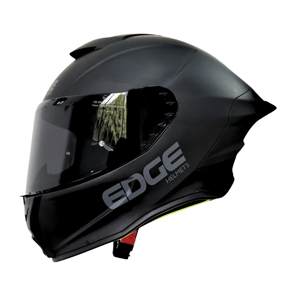 Casco EDGE Integral Shanghai Sólido Negro Certificación DOT I ECE