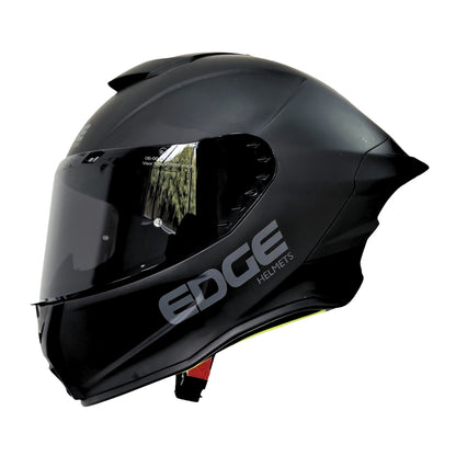 Casco EDGE Integral Shanghai Sólido Negro Certificación DOT I ECE