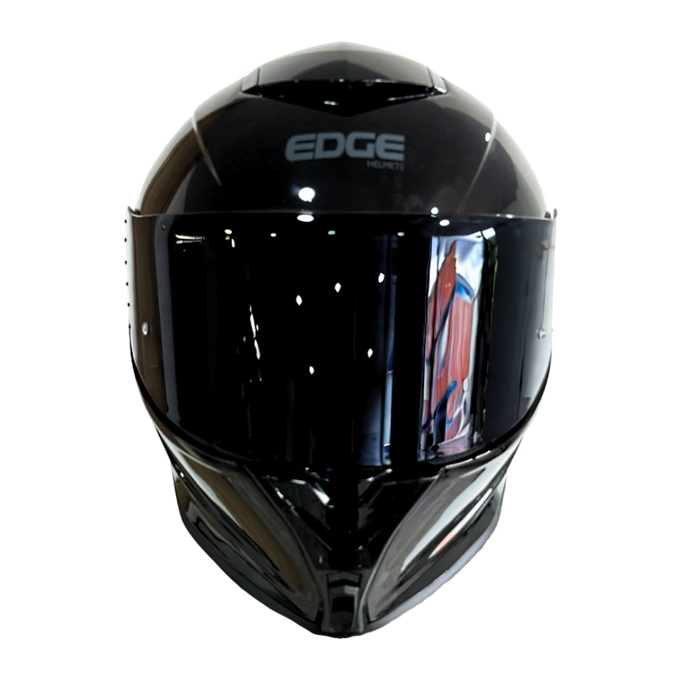 Casco EDGE Integral Shanghai Sólido Negro Certificación DOT I ECE