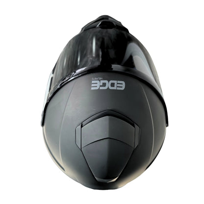 Casco EDGE Integral Shanghai Sólido Negro Certificación DOT I ECE