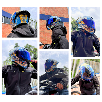 Casco WARNER Integral Shanghai Looney Tunes Certificación DOT I ECE
