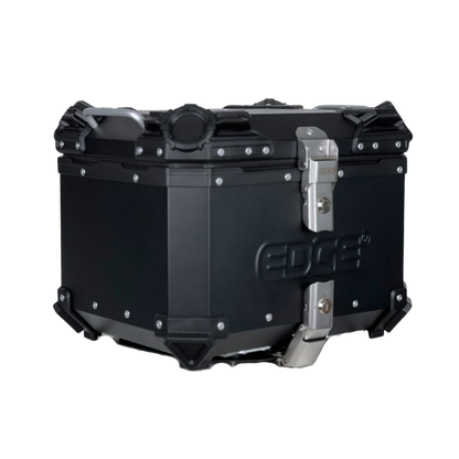 Maletero para Motocicleta (Baul) Edge Aluminio Negro 45 Litros