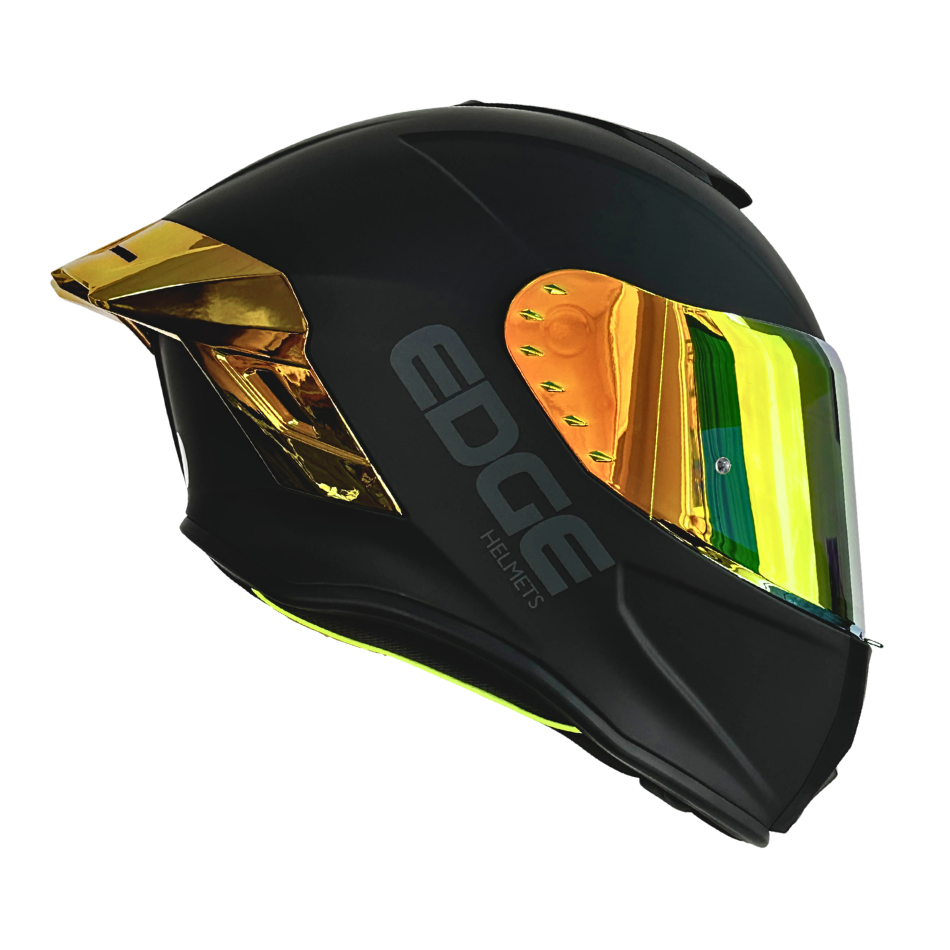 Casco EDGE Integral Shanghai Metalizado Dorado Certificación DOT I ECE