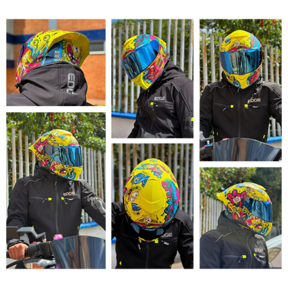 Casco NICK Integral Shanghai Bob Esponja Certificación DOT I ECE