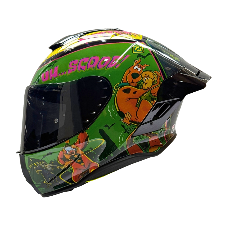 Casco WARNER Integral Shanghai Scooby Doo Certificación DOT I ECE
