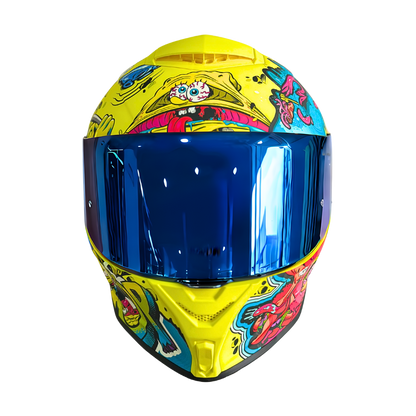 Casco NICK Integral Shanghai Bob Esponja Certificación DOT I ECE
