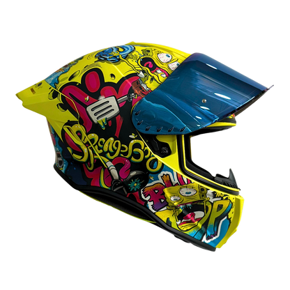 Casco NICK Integral Shanghai Bob Esponja Certificación DOT I ECE