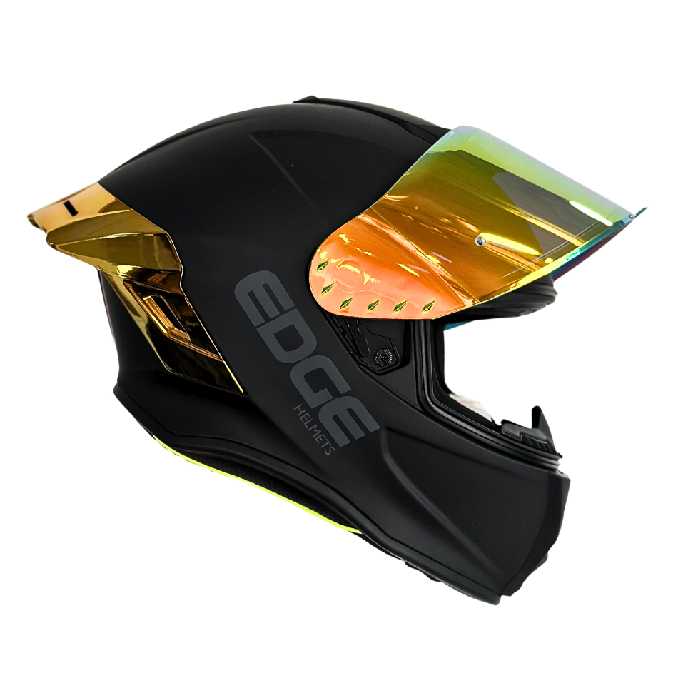 Casco EDGE Integral Shanghai Metalizado Dorado Certificación DOT I ECE