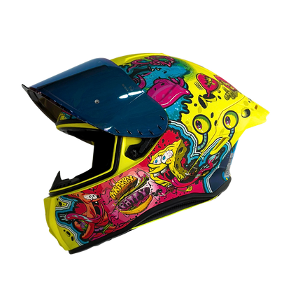 Casco NICK Integral Shanghai Bob Esponja Certificación DOT I ECE