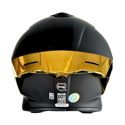 Casco EDGE Integral Shanghai Metalizado Dorado Certificación DOT I ECE