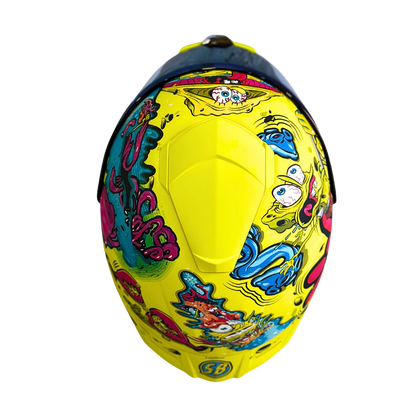 Casco NICK Integral Shanghai Bob Esponja Certificación DOT I ECE