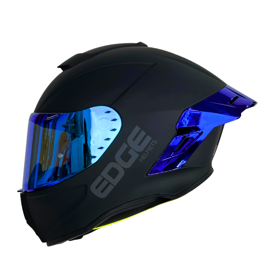 Casco EDGE Integral Shanghai Metalizado Azul Certificación DOT I ECE