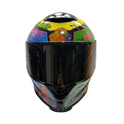 Casco WARNER Integral Shanghai Scooby Doo Certificación DOT I ECE