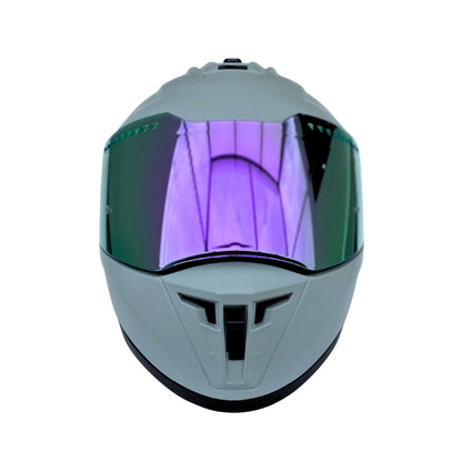 Casco EDGE Integral Extreme Solido Negro / Morado Metalizado Certificación DOT I ECE