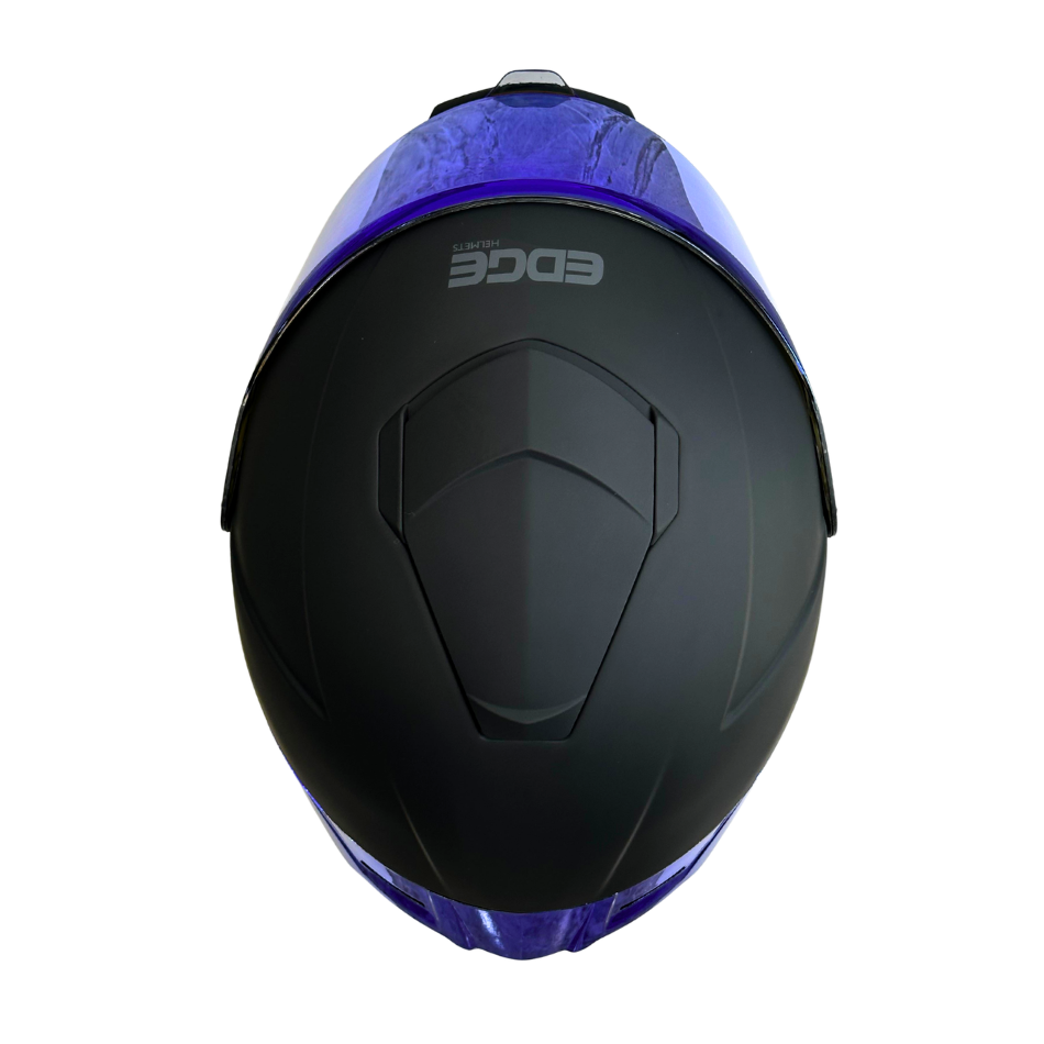Casco EDGE Integral Shanghai Metalizado Azul Certificación DOT I ECE