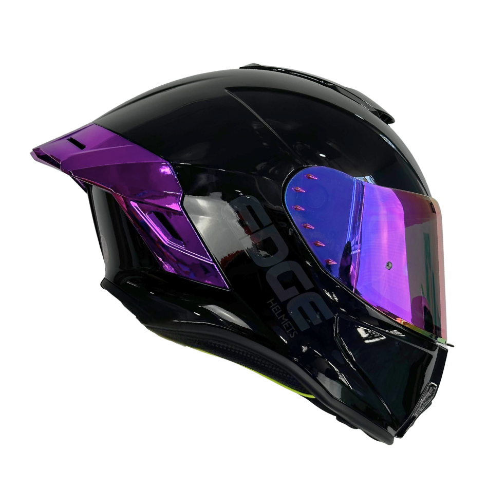 Casco EDGE Integral Shanghai Metalizado Morado Certificación DOT I ECE