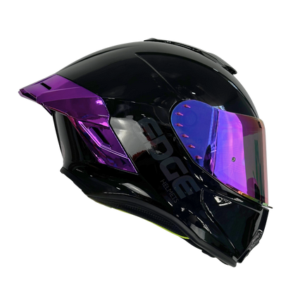 Casco EDGE Integral Shanghai Metalizado Morado Certificación DOT I ECE