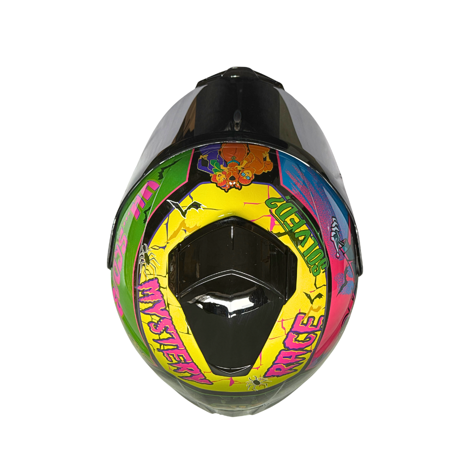 Casco WARNER Integral Shanghai Scooby Doo Certificación DOT I ECE