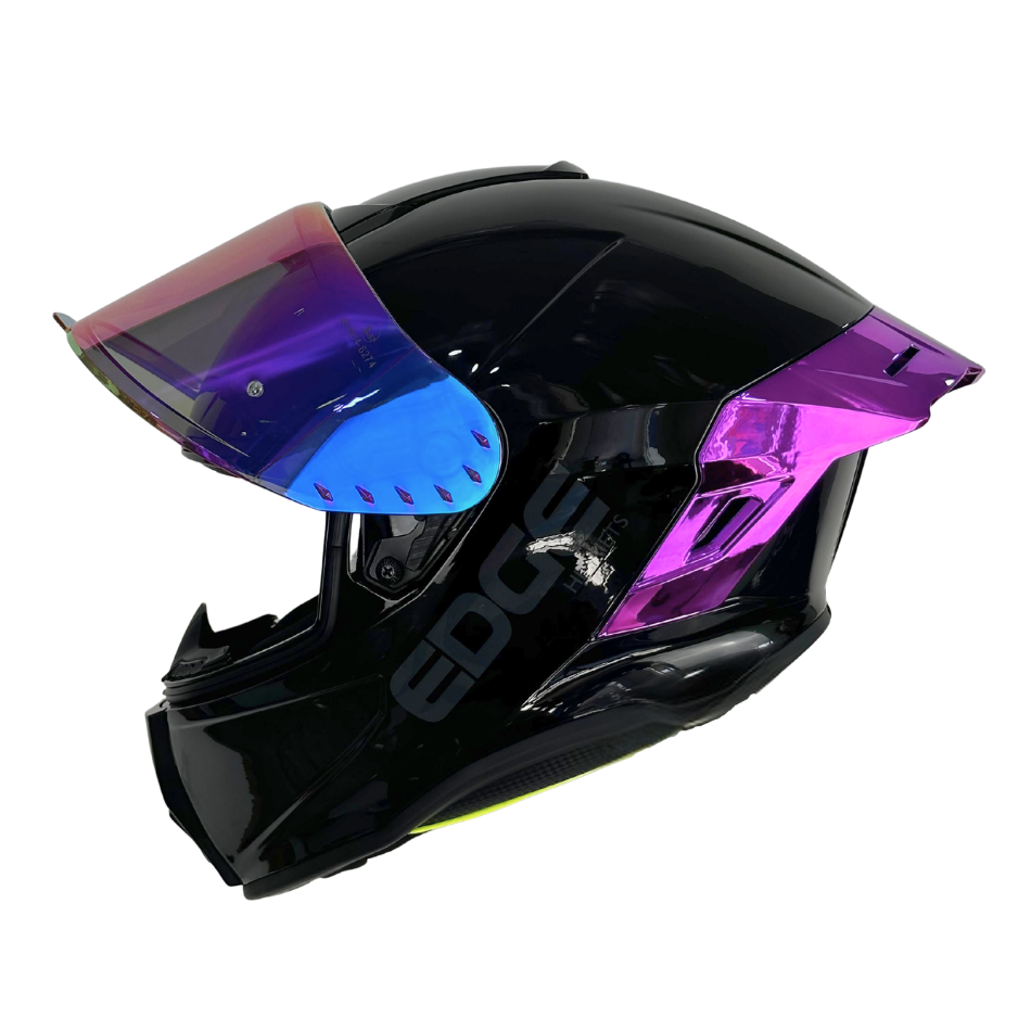 Casco EDGE Integral Shanghai Metalizado Morado Certificación DOT I ECE