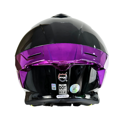 Casco EDGE Integral Shanghai Metalizado Morado Certificación DOT I ECE