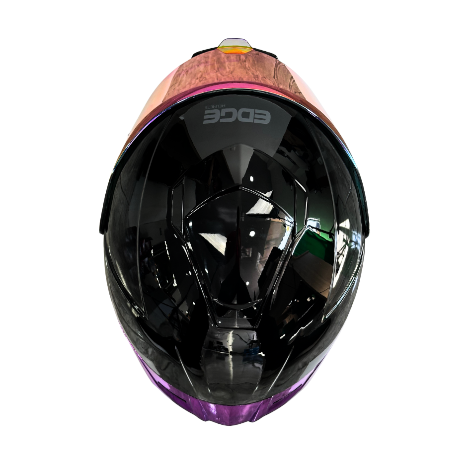 Casco EDGE Integral Shanghai Metalizado Morado Certificación DOT I ECE