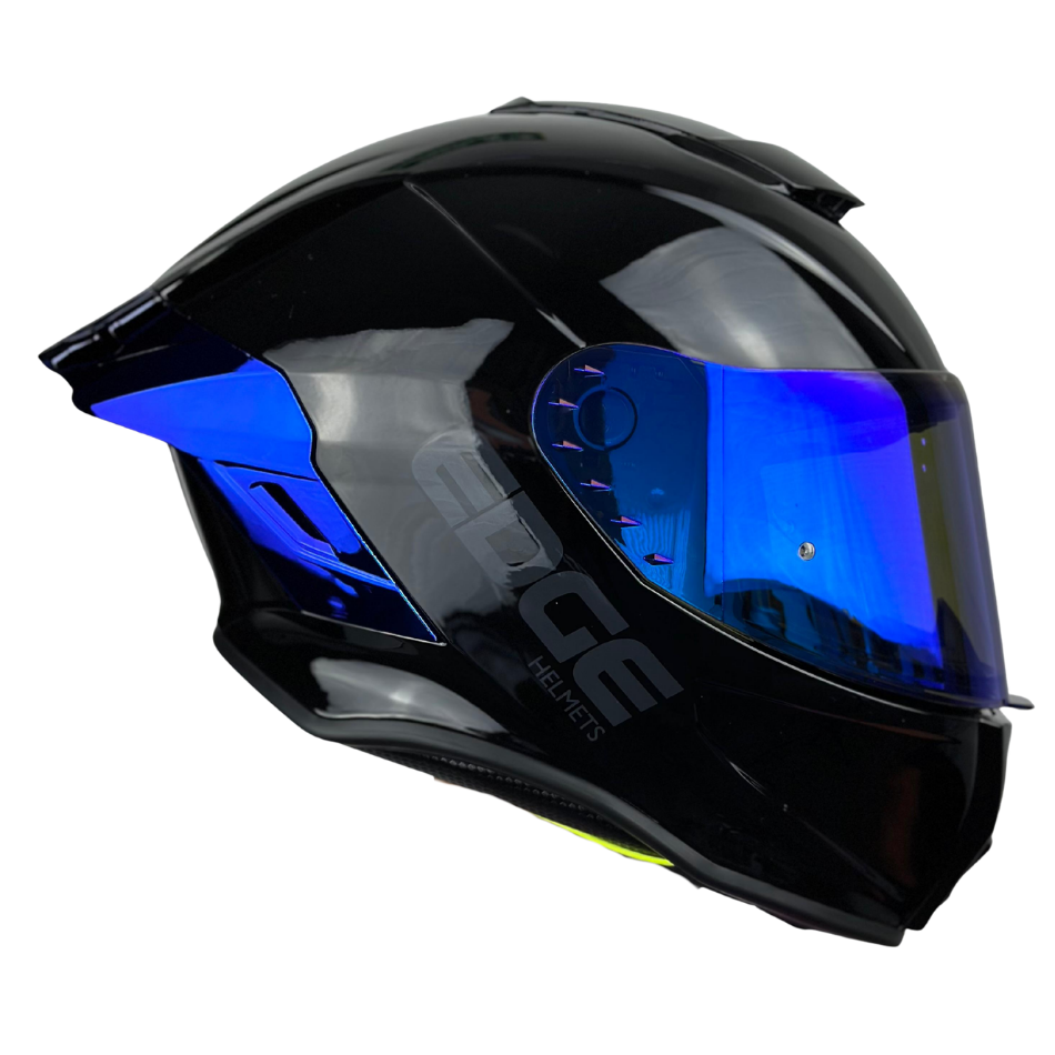 Casco EDGE Integral Shanghai Metalizado Azul Certificación DOT I ECE