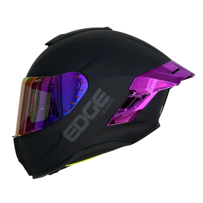 Casco EDGE Integral Shanghai Metalizado Morado Certificación DOT I ECE