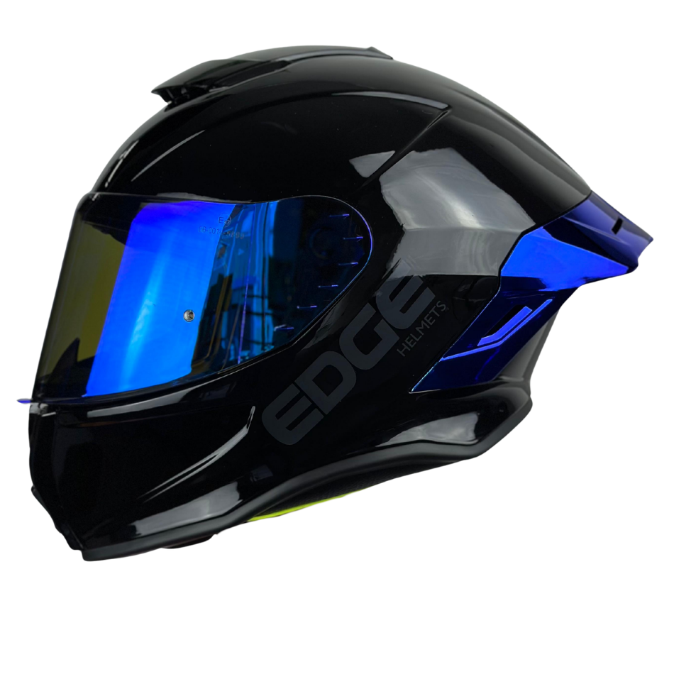 Casco EDGE Integral Shanghai Metalizado Azul Certificación DOT I ECE