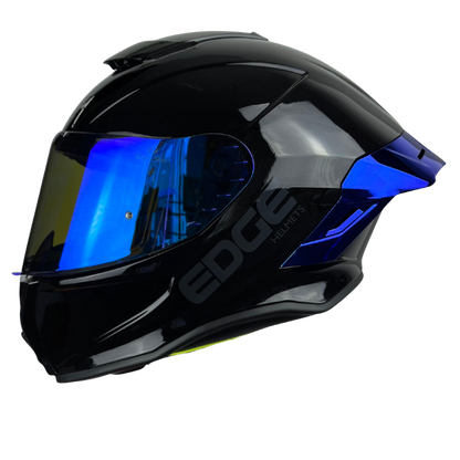 Casco EDGE Integral Shanghai Metalizado Azul Certificación DOT I ECE