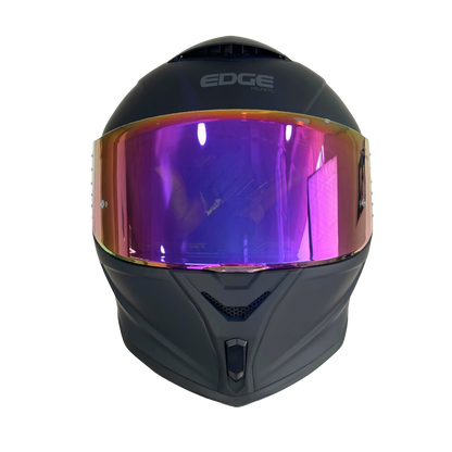 Casco EDGE Integral Shanghai Metalizado Morado Certificación DOT I ECE