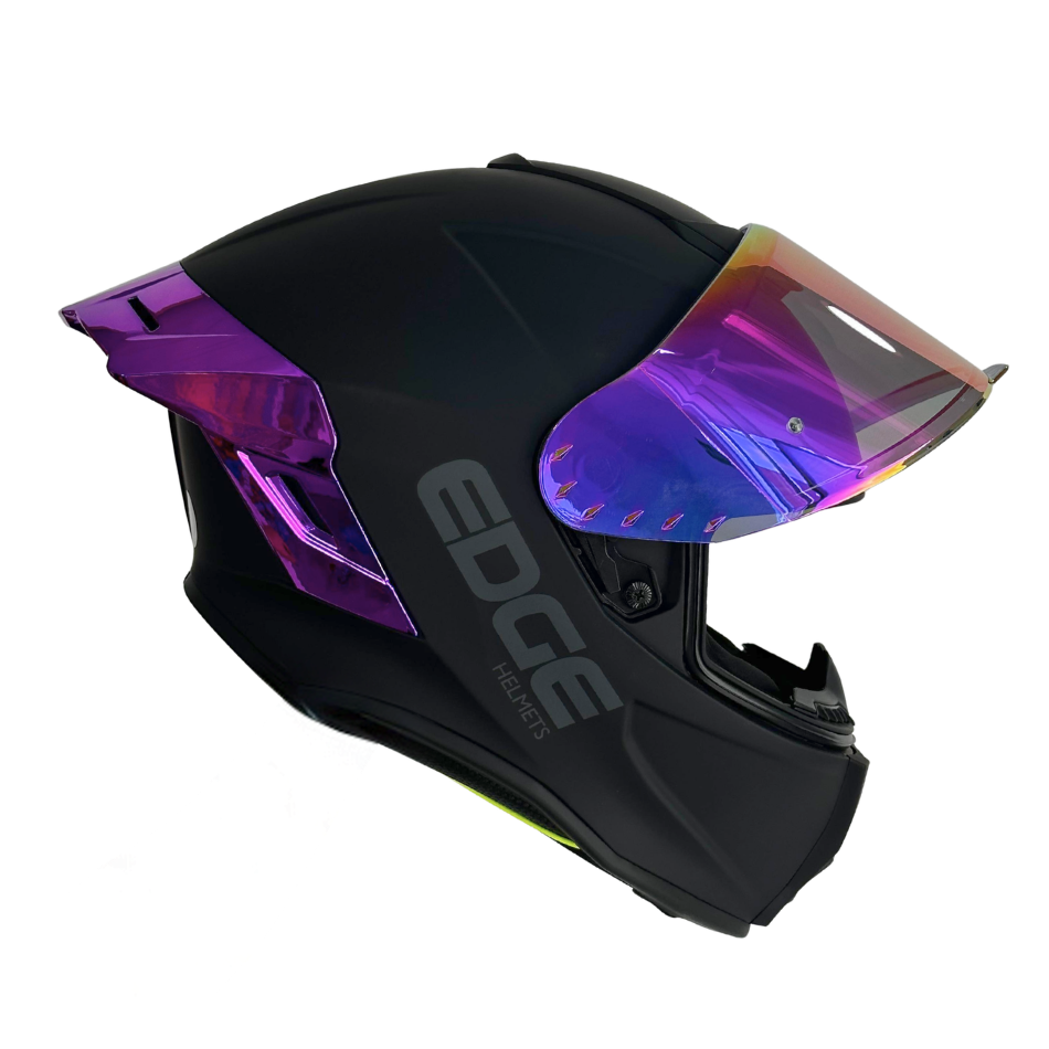 Casco EDGE Integral Shanghai Metalizado Morado Certificación DOT I ECE