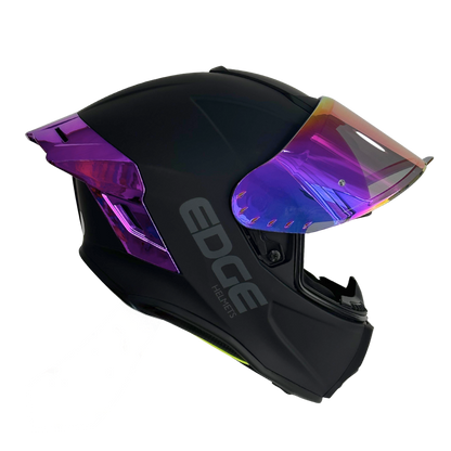 Casco EDGE Integral Shanghai Metalizado Morado Certificación DOT I ECE