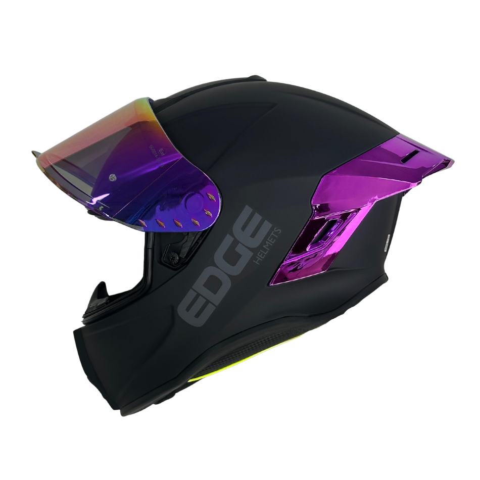 Casco EDGE Integral Shanghai Metalizado Morado Certificación DOT I ECE