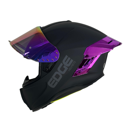 Casco EDGE Integral Shanghai Metalizado Morado Certificación DOT I ECE