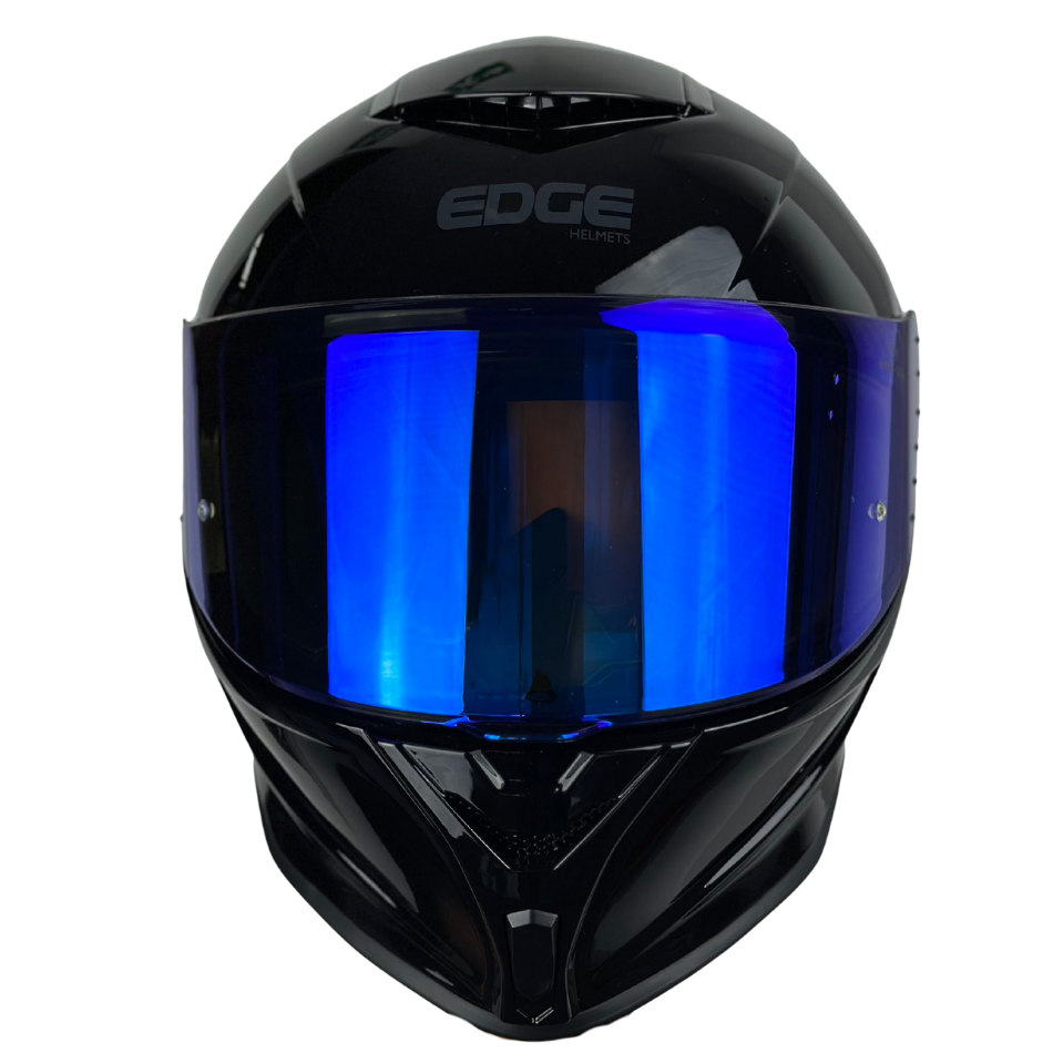 Casco EDGE Integral Shanghai Metalizado Azul Certificación DOT I ECE