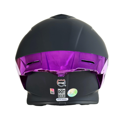 Casco EDGE Integral Shanghai Metalizado Morado Certificación DOT I ECE