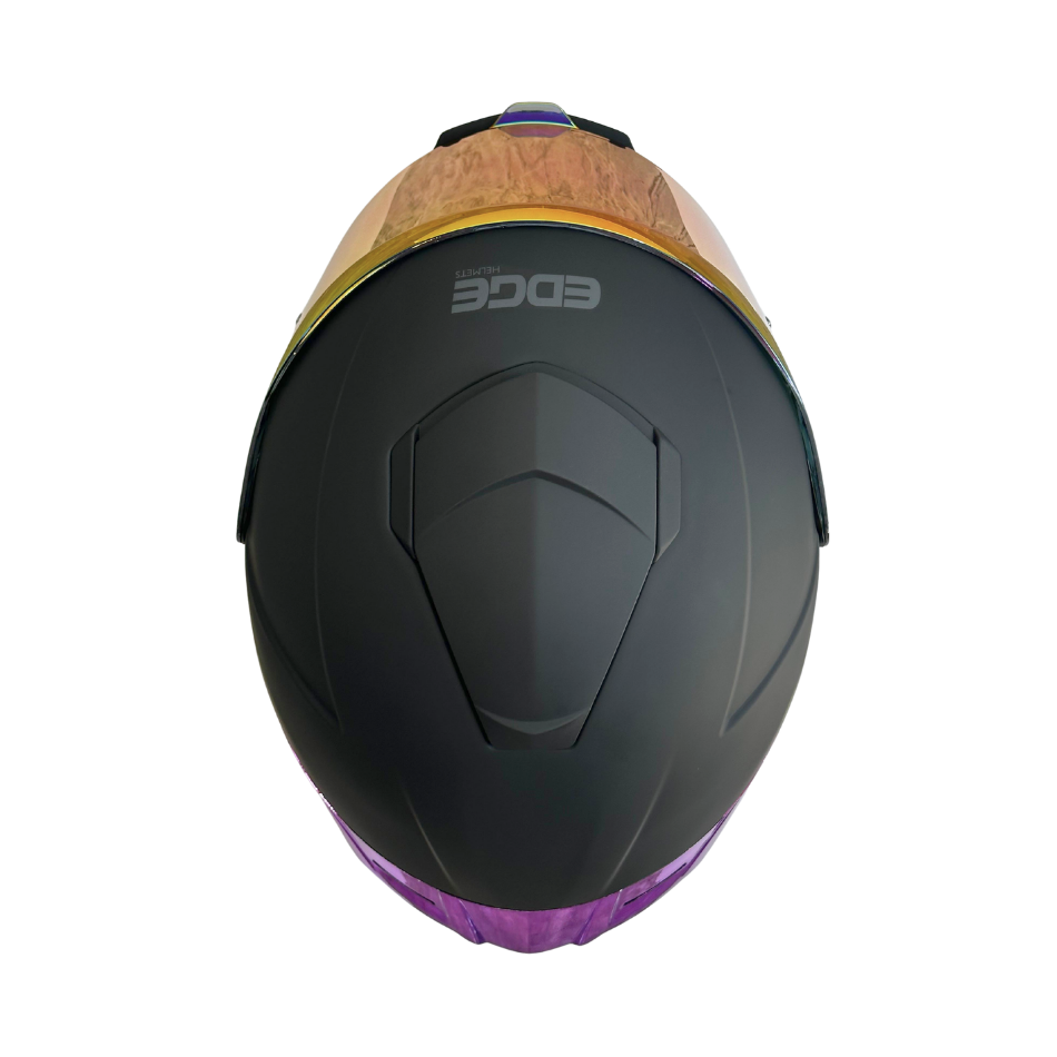 Casco EDGE Integral Shanghai Metalizado Morado Certificación DOT I ECE