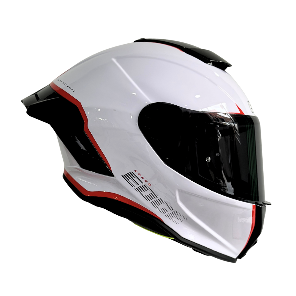 Casco EDGE Integral Shanghai Rush Blanco / Rojo  DOT | ECE