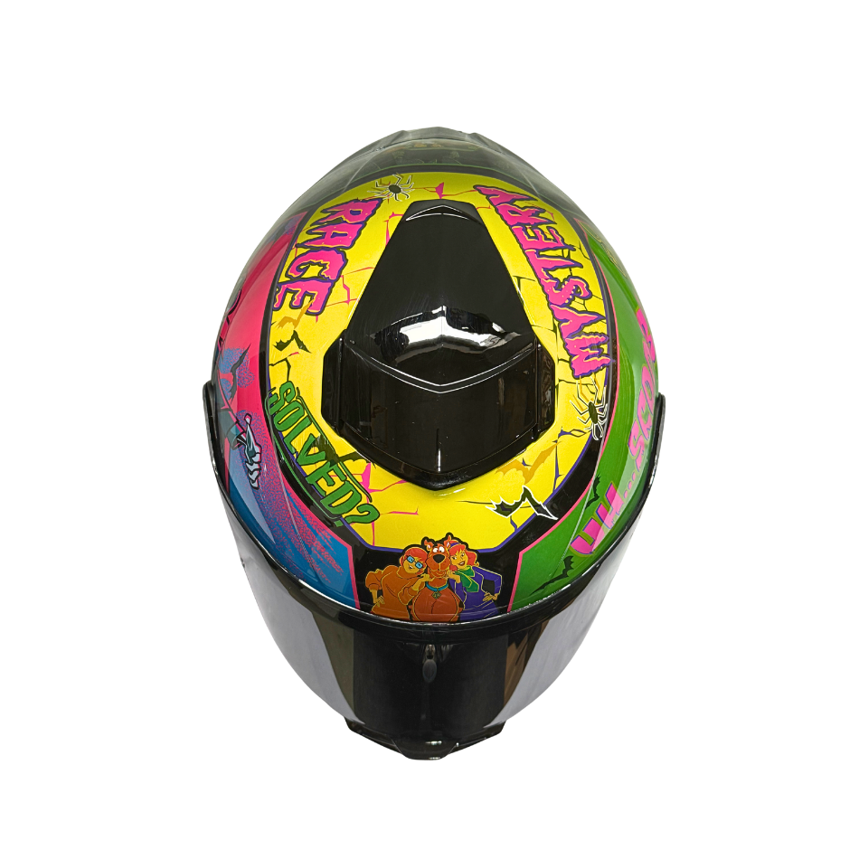 Casco WARNER Integral Shanghai Scooby Doo Certificación DOT I ECE