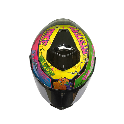 Casco WARNER Integral Shanghai Scooby Doo Certificación DOT I ECE
