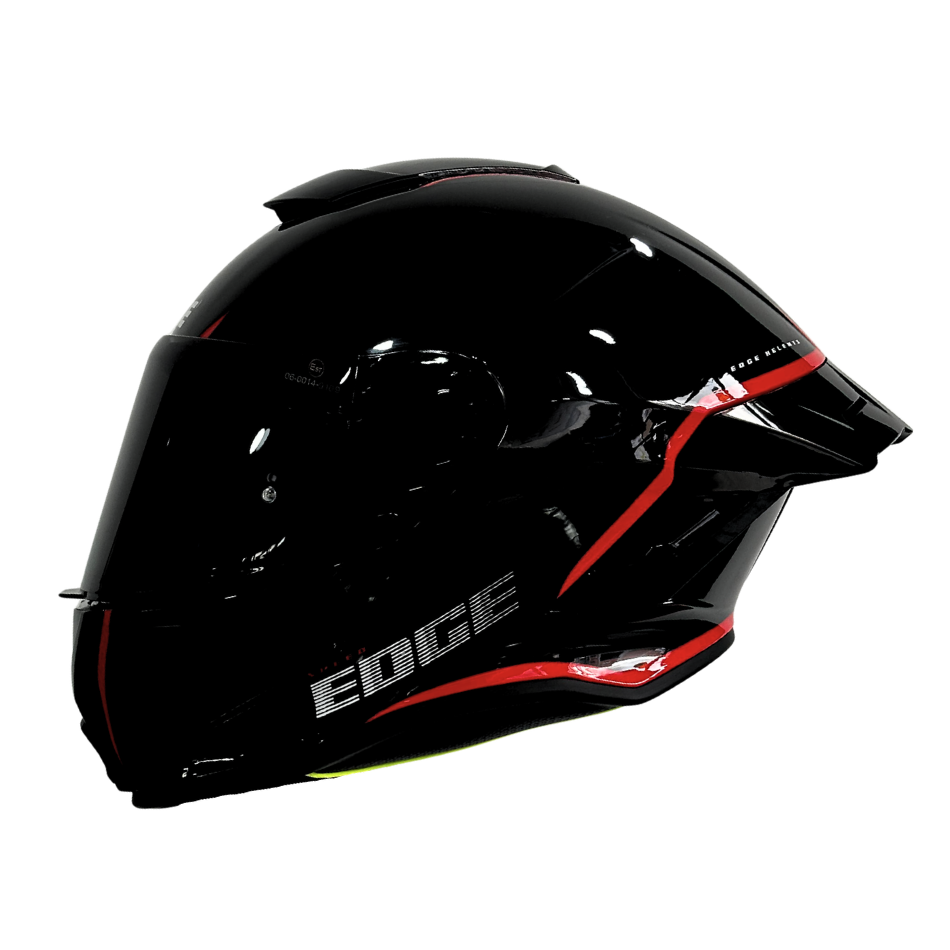 Casco EDGE Integral Shanghai Rush Negro / Rojo  DOT | ECE