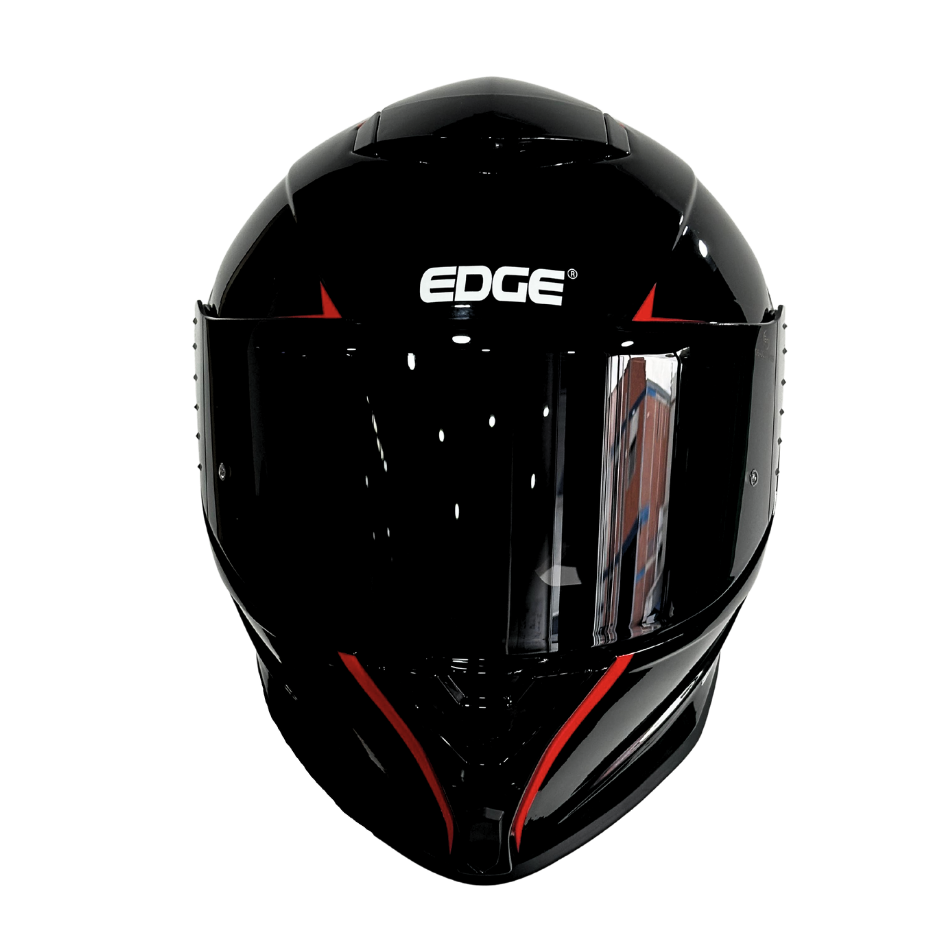 Casco EDGE Integral Shanghai Rush Negro / Rojo  DOT | ECE