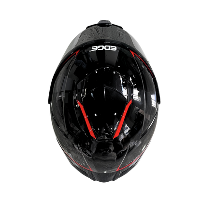 Casco EDGE Integral Shanghai Rush Negro / Rojo  DOT | ECE