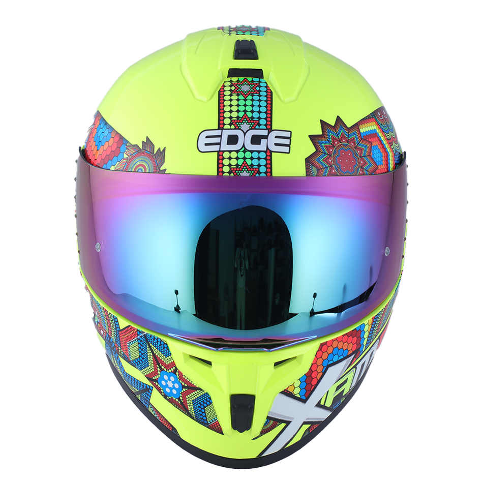 Casco Edge Integral Zoom Pro Xamma Amarillo Cert. Dot