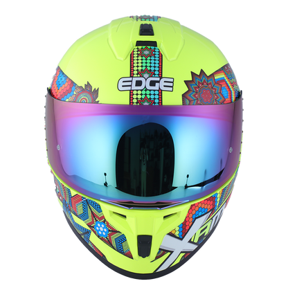 Casco Edge Integral Zoom Pro Xamma Amarillo Cert. Dot